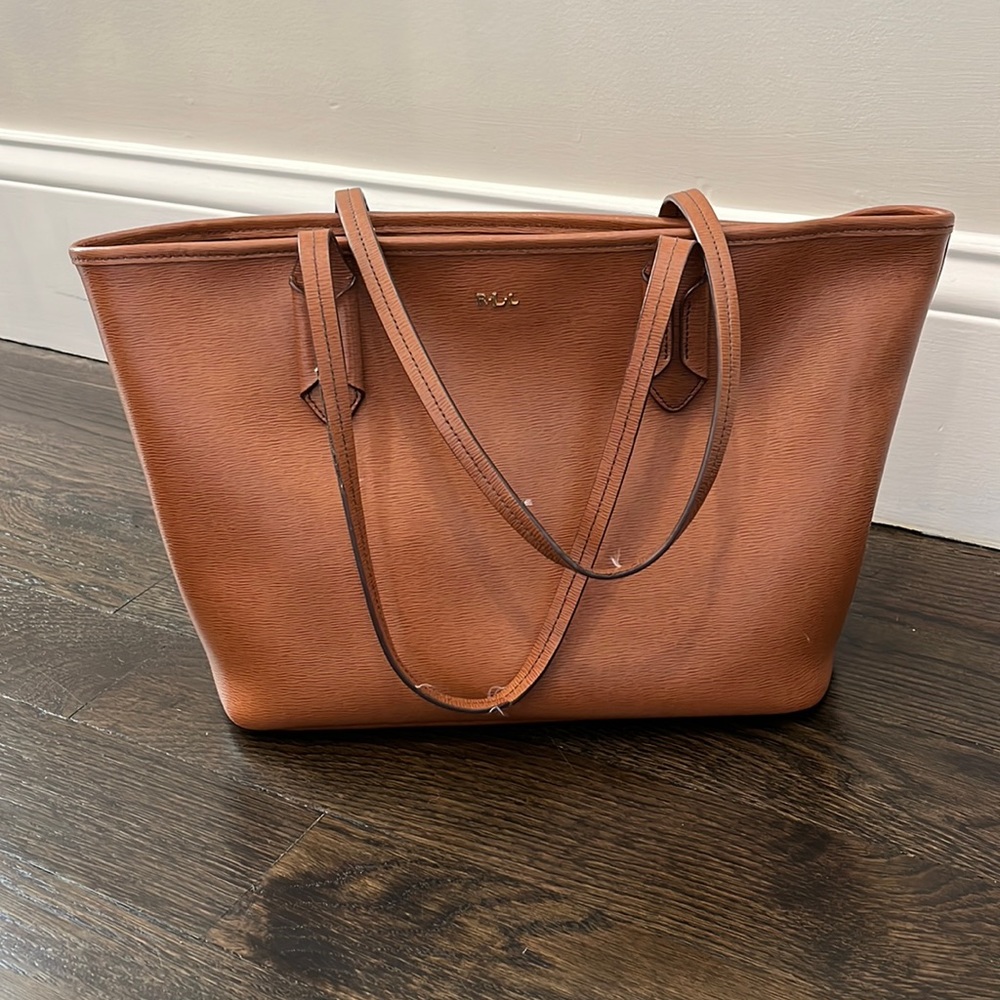 Ralph Lauren leather tote good condition